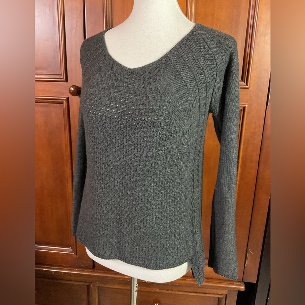 Grace Elements Women’s Solid Charcoal Gray Open K… - image 1